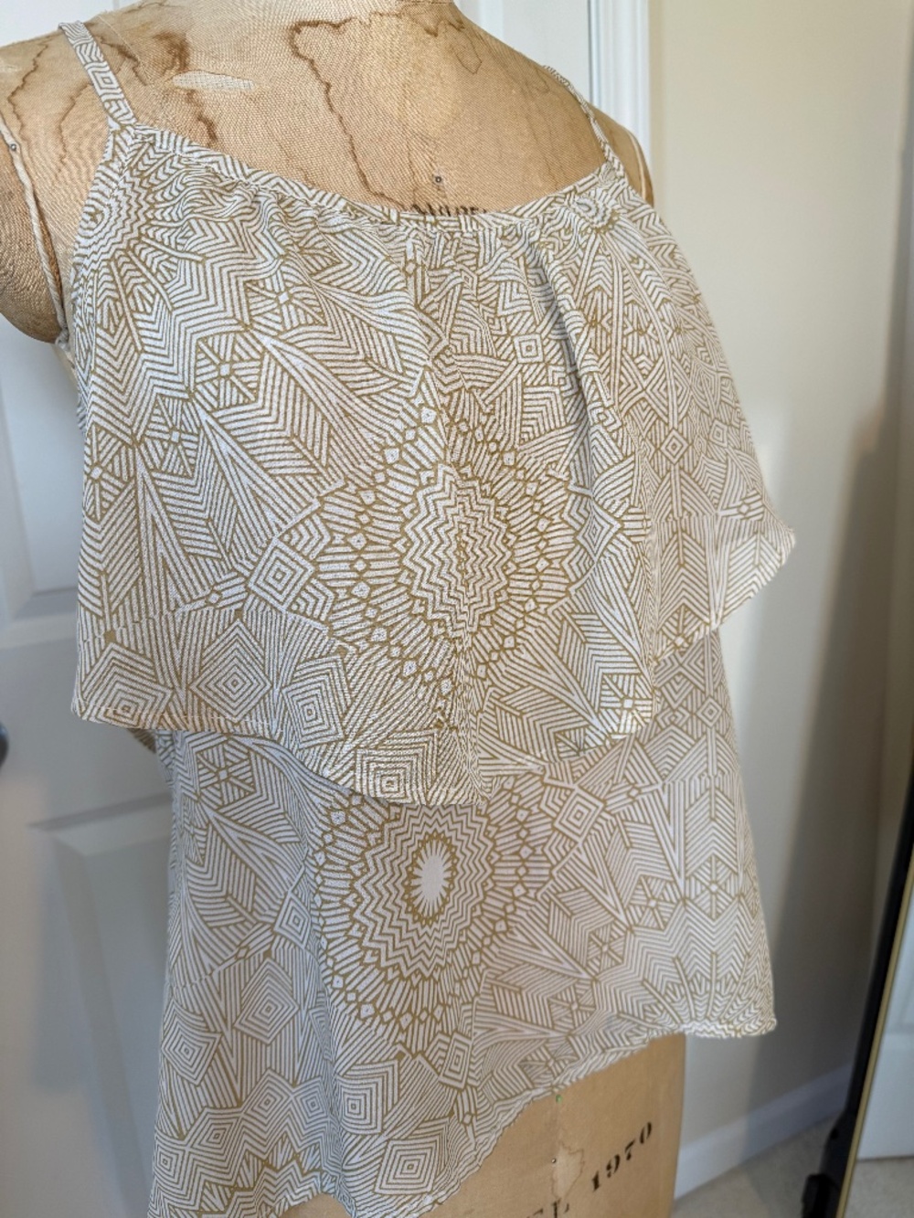 Tiered top with lace detail